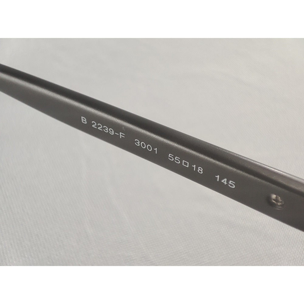 Burberry B 2239-F 3001 Black Eyeglass Frames 55-18-145 Made in Italy - Picture 9 of 13